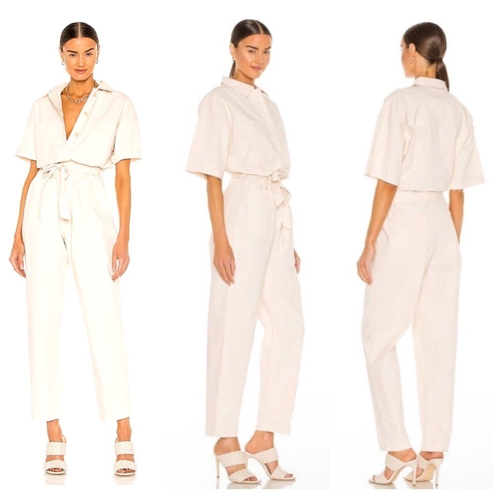 Dr. Denim Bon Boilersuit in Buff Ecru Size S